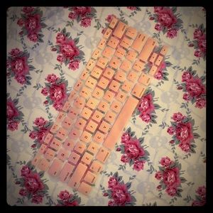 *SOLD* Silicone MacBook rose gold keyboard cover